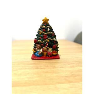 Cast Iron CHRISTMAS Tree Door Stop VINTAGE